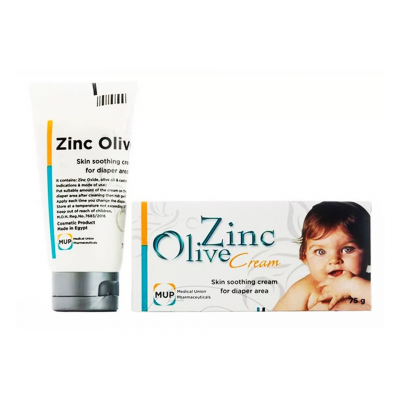 ZINC OLIVE SKIN SOOTHING CREAM ( OLIVE OIL + ZINC OXIDE + CASTOR OIL ) 75 GM TUBE
